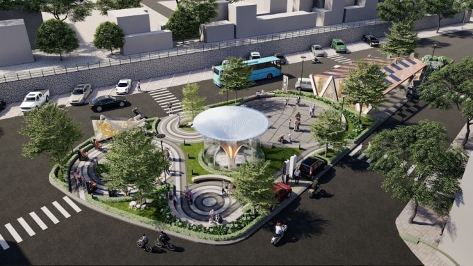 Phối cảnh bãi đỗ xe tại khu vực vườn hoa Phùng Hưng - Bát Đàn tại phường Hoàn Kiếm. Ảnh minh họa Phối cảnh bãi đỗ xe tại khu vực vườn hoa Phùng Hưng - Bát Đàn tại phường Hoàn Kiếm. Ảnh minh họa
