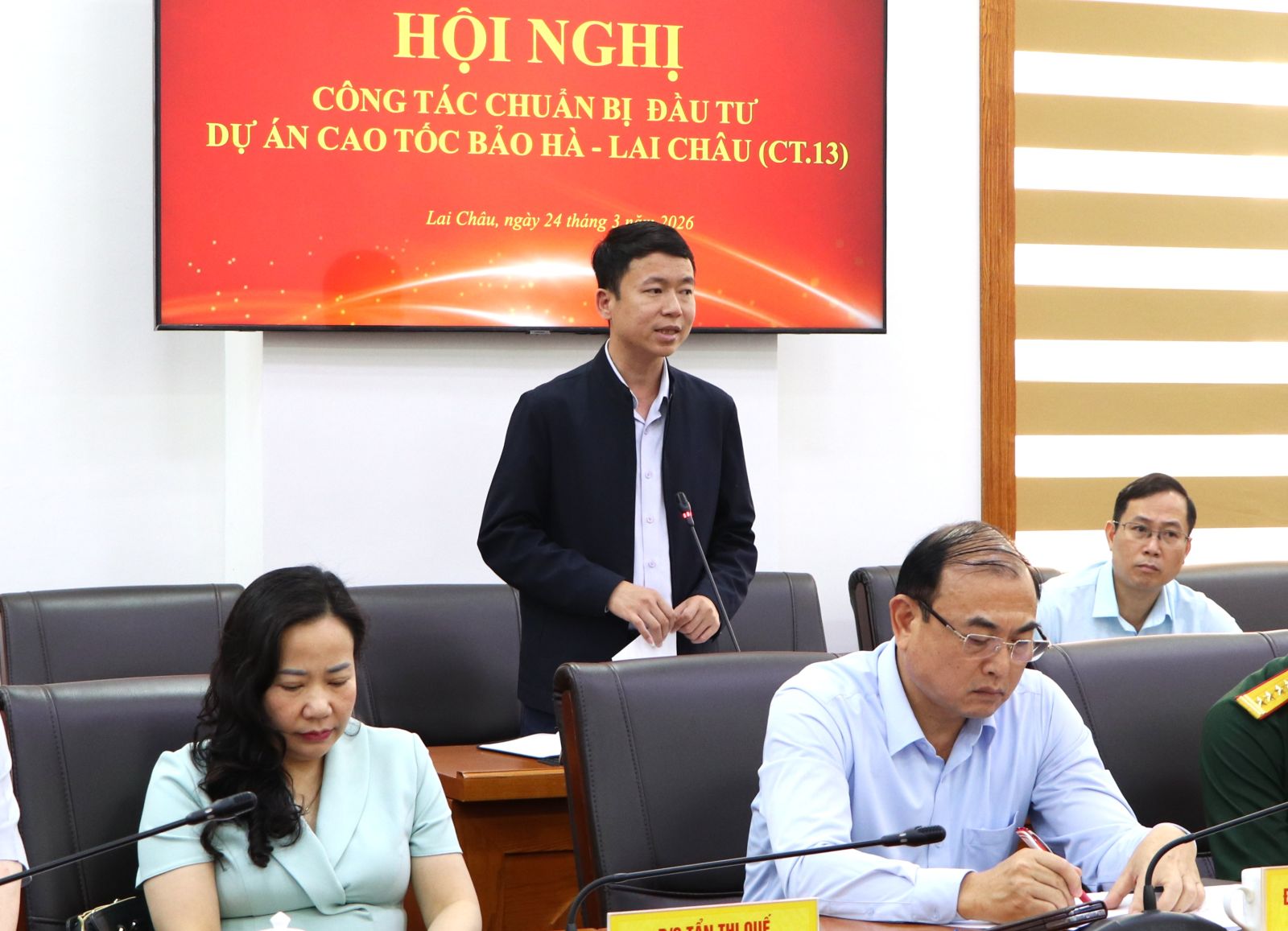 Lai Châu: Chủ tịch UBND tỉnh chủ trì Hội nghị công tác chuẩn bị Dự án cao tốc Bảo Hà - Lai Châu (CT.13)- Ảnh 6.