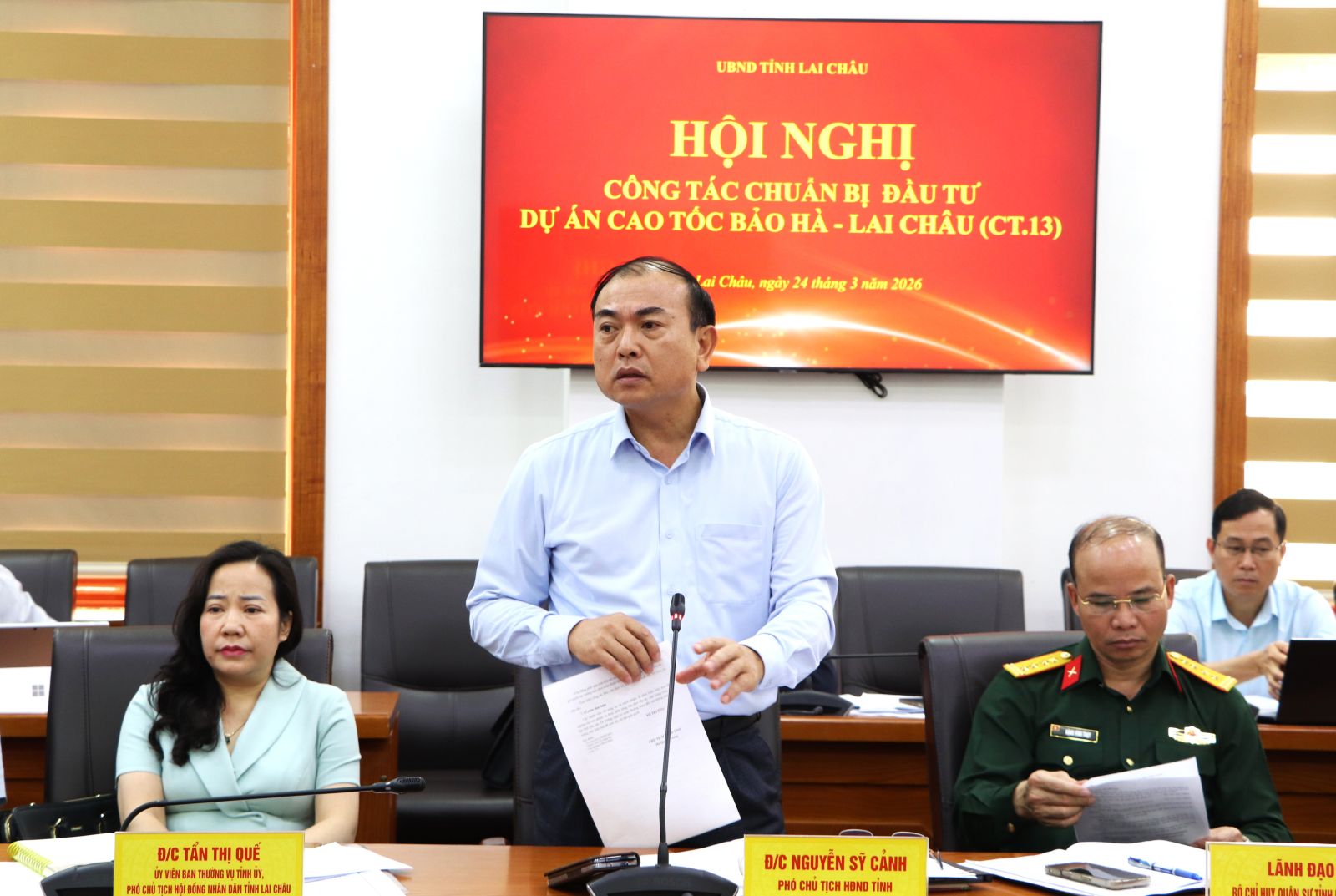 Lai Châu: Chủ tịch UBND tỉnh chủ trì Hội nghị công tác chuẩn bị Dự án cao tốc Bảo Hà - Lai Châu (CT.13)- Ảnh 5.