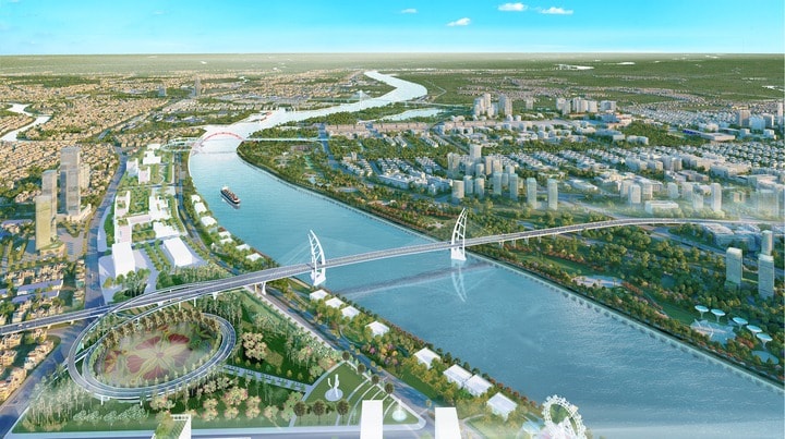 Phối cảnh cây cầu Nguyễn Trãi. Nguồn ảnh: Internet Phối cảnh cây cầu Nguyễn Trãi. Nguồn ảnh: Internet