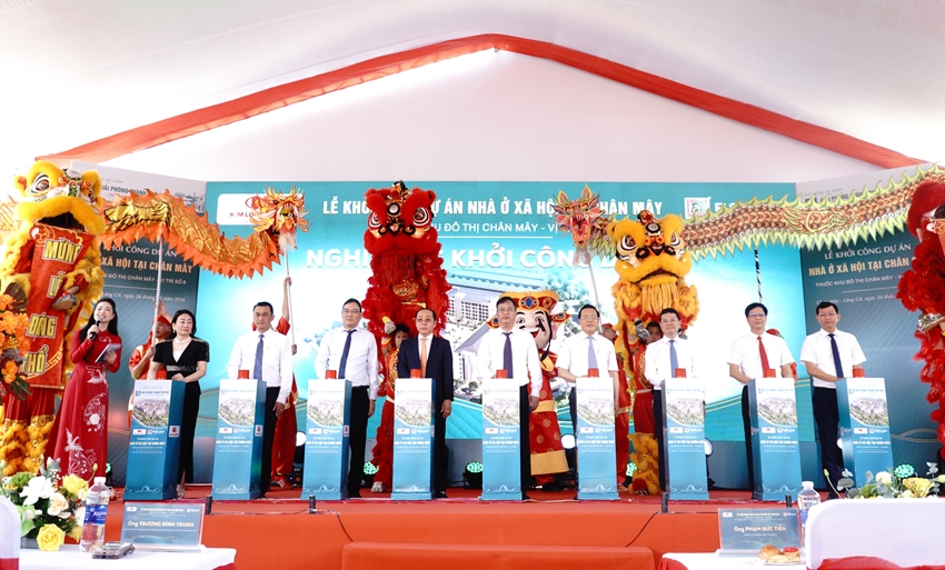 Hình ảnh tại lễ khởi công. Nguồn ảnh: Huế Ngày nay