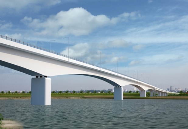 Chỉ 6 tháng nữa, chính thức thông xe cây cầu đầu tiên bắc qua sông Thái Bình nối Bắc Ninh - Hải Phòng- Ảnh 1.