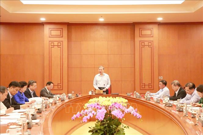 Tổng Bí thư Tô Lâm làm việc với Văn phòng Trung ương Đảng- Ảnh 1.