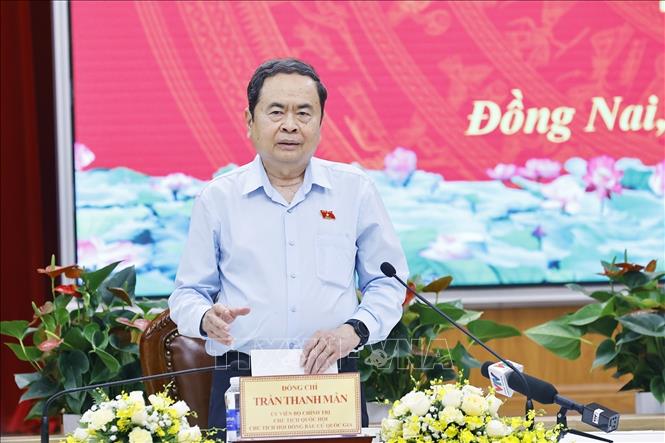 Chủ tịch Quốc hội Trần Thanh Mẫn: Đồng Nai&nbsp;không được phép để xảy ra bất kỳ sai sót nào trong công tác bầu cử- Ảnh 1.