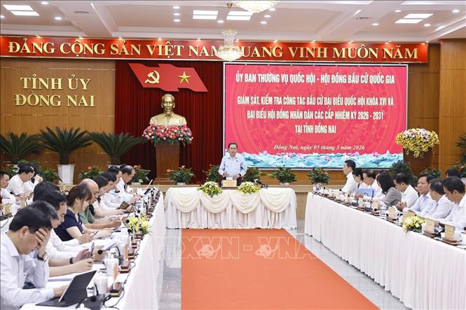 Chủ tịch Quốc hội Trần Thanh Mẫn: Đồng Nai&nbsp;không được phép để xảy ra bất kỳ sai sót nào trong công tác bầu cử- Ảnh 2.