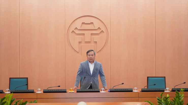 Chủ tịch UBND TP. Hà Nội tại phiên họp. Nguồn ảnh: Hanoi.gov.vn