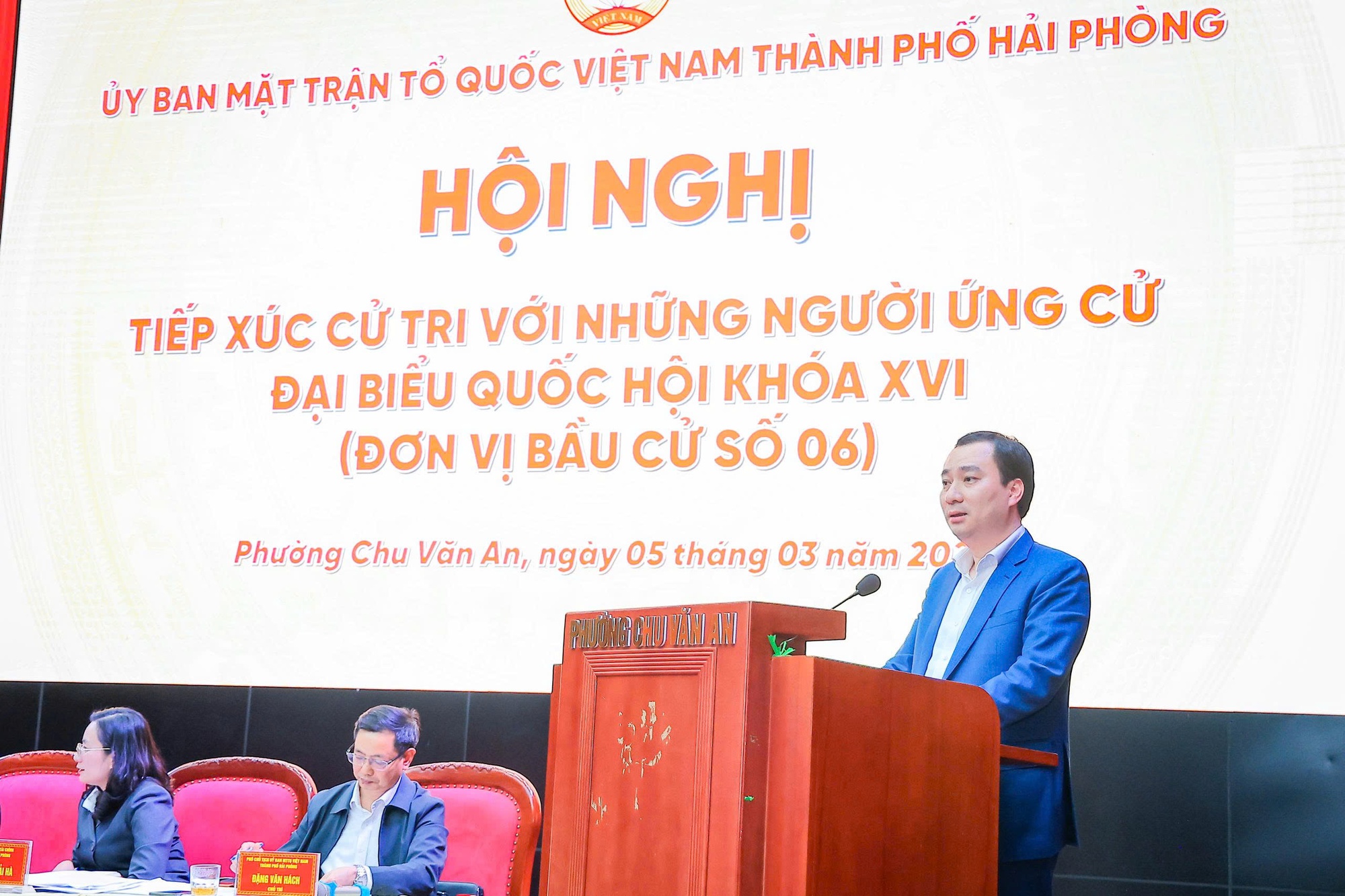 Ứng cử viên ĐBQH Vũ Văn Tiến: 