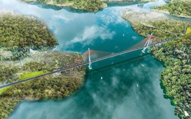 Chưa từng có trong lịch sử: Việt Nam sắp hoàn thành cây cầu dây văng dài nhất cả nước, nằm trên tuyến cao tốc 10.000 tỷ ở khu vực Tây Bắc- Ảnh 3.