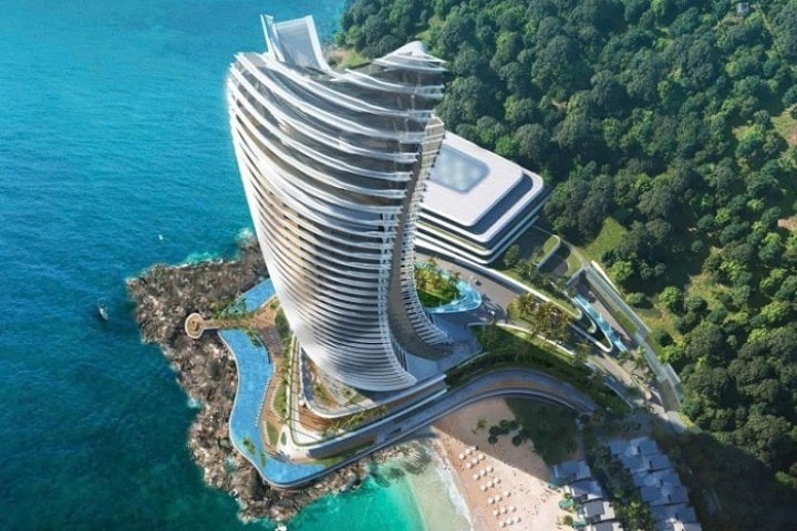 Việt Nam sắp có tòa tháp chọc trời nằm nghiêng hướng biển: Cao 220m mang kiến trúc độc lạ, tọa lạc tại đặc khu lớn bậc nhất cả nước- Ảnh 3.