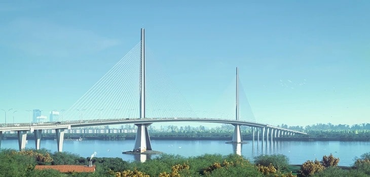 Sắp khởi công xây dựng cây cầu gần 11.000 tỷ kết nối 2 tỉnh thành giàu có nhất Việt Nam- Ảnh 1. Sắp khởi công xây dựng cây cầu gần 11.000 tỷ kết nối 2 tỉnh thành giàu có nhất Việt Nam- Ảnh 1.