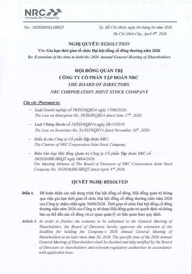 Tập đoàn từng muốn mua dự án Đại Nam của ông Dũng 'lò vôi': Lùi ĐHĐCĐ thường niên 2026, tình trạng tài chính ở mức báo động- Ảnh 1. Tập đoàn từng muốn mua dự án Đại Nam của ông Dũng 'lò vôi': Lùi ĐHĐCĐ thường niên 2026, tình trạng tài chính ở mức báo động- Ảnh 1.
