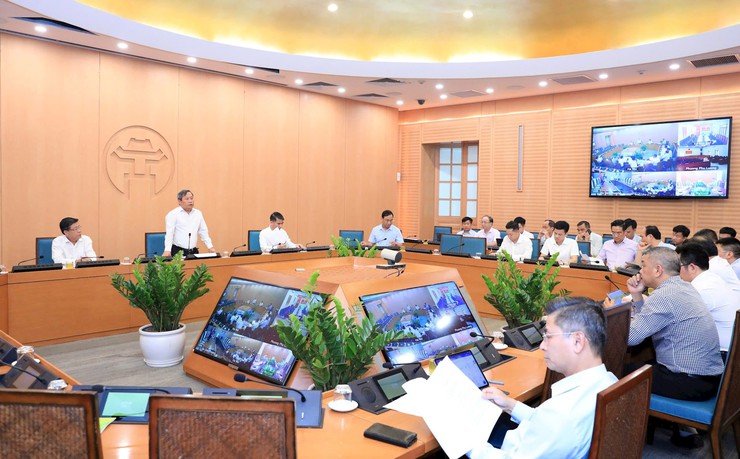 Hình ảnh tại buổi làm việc. Nguồn ảnh: UBND TP. Hà Nội Hình ảnh tại buổi làm việc. Nguồn ảnh: UBND TP. Hà Nội