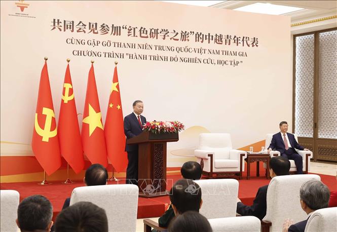 Phát biểu của Tổng Bí thư, Chủ tịch nước Tô Lâm tại Gặp gỡ hữu nghị thế hệ trẻ Việt Nam&nbsp; - Trung Quốc- Ảnh 1.