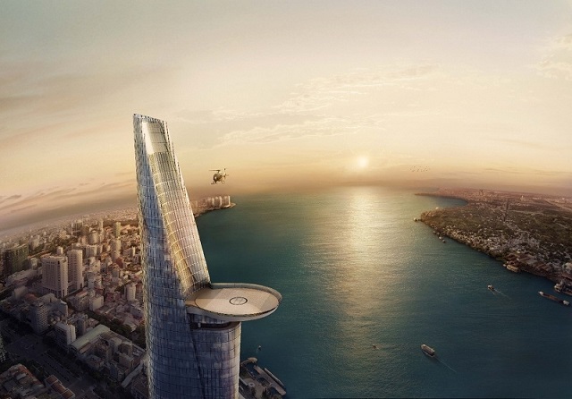 Tháp chọc trời từng lọt TOP cao bậc nhất Việt Nam: Vốn đầu tư 400 triệu USD, được 6.000 tấm kính bao phủ, thiết kế sân đỗ trực thăng treo hiếm có- Ảnh 2.