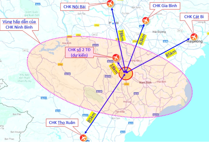 Vẫn chưa điều chỉnh vị trí xây dựng sân bay quốc tế tại tỉnh Ninh Bình- Ảnh 2. Vẫn chưa điều chỉnh vị trí xây dựng sân bay quốc tế tại tỉnh Ninh Bình- Ảnh 2.