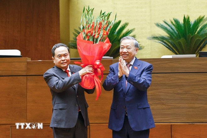 Thông qua Nghị quyết bầu ông Trần Thanh Mẫn làm Chủ tịch Quốc hội khóa XVI- Ảnh 2.