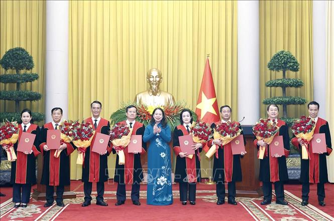 Tổng Bí thư, Chủ tịch nước Tô Lâm trao quyết định bổ nhiệm Thẩm phán TAND tối cao- Ảnh 6.