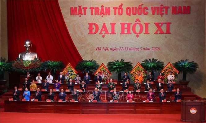 Khai mạc trọng thể Đại hội đại biểu toàn quốc MTTQ Việt Nam lần thứ XI- Ảnh 10.