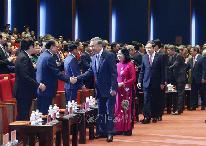 Tổng Bí thư Tô Lâm tham dự Lễ Khai mạc trọng thể Đại hội đại biểu Mặt trận Tổ quốc Việt Nam lần thứ XI- Ảnh 1.