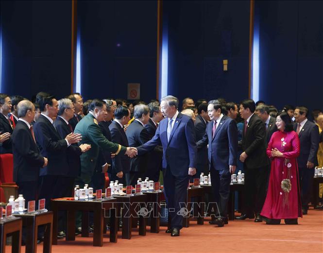 Tổng Bí thư Tô Lâm tham dự Lễ Khai mạc trọng thể Đại hội đại biểu Mặt trận Tổ quốc Việt Nam lần thứ XI- Ảnh 2.