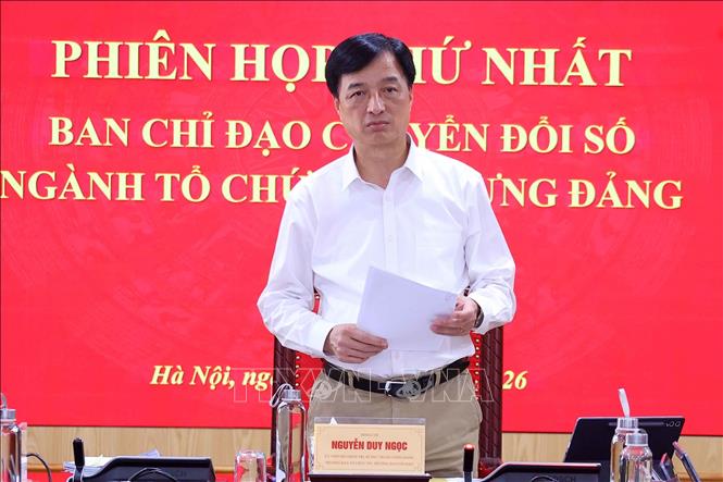 Phiên họp thứ nhất Ban Chỉ đạo chuyển đổi số ngành Tổ chức xây dựng Đảng- Ảnh 2.