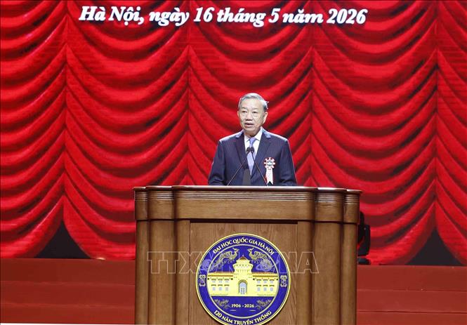 Tổng Bí thư, Chủ tịch nước Tô Lâm: Đại học Quốc gia Hà Nội tiếp tục vươn lên trở thành biểu tượng của trí tuệ Việt Nam- Ảnh 3.