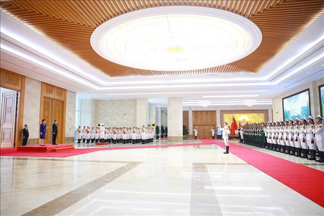 Thủ tướng Lê Minh Hưng chủ trì Lễ đón chính thức Thủ tướng Nhật Bản- Ảnh 6.