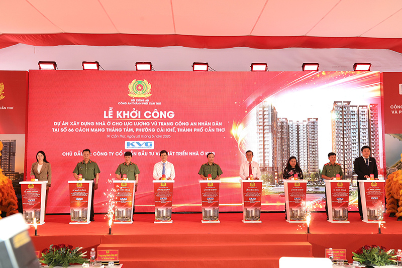 Hình ảnh tại lễ khởi công. Nguồn ảnh: Báo Cần Thơ