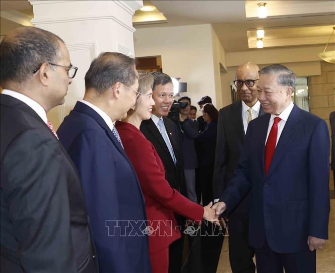 Lễ đón Tổng Bí thư, Chủ tịch nước Tô Lâm và Phu nhân thăm cấp Nhà nước CH Singapore- Ảnh 5.