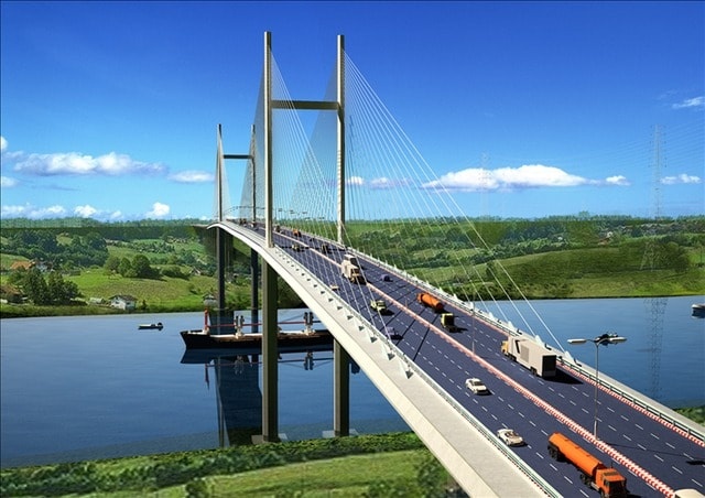 Sắp hợp long cầu dây văng tĩnh không cao nhất Việt Nam, góp phần nối thông miền Đông với miền Tây- Ảnh 2.