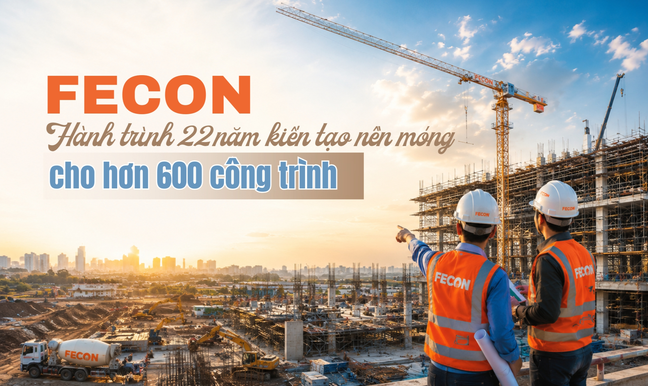FECON: Hành trình hơn 22 năm kiến tạo nền móng cho hơn 600 công trình