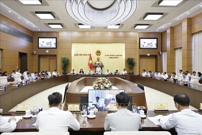 Khai mạc Phiên họp thứ 3 của Ủy ban Thường vụ Quốc hội- Ảnh 7. Khai mạc Phiên họp thứ 3 của Ủy ban Thường vụ Quốc hội- Ảnh 7.