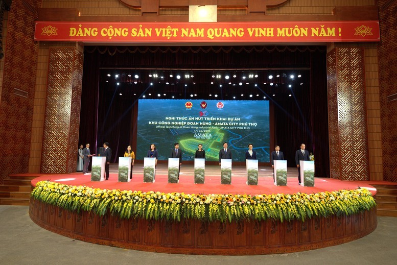 Phú Thọ: Amata Việt Nam khởi công dự án khu công nghiệp 185 triệu USD - Ảnh 1.