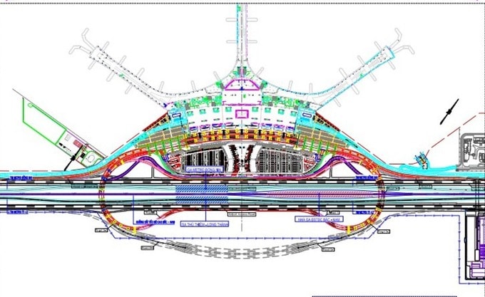 Bộ Xây dựng có ý kiến mới về phương án bố trí ga đường sắt tại siêu sân bay Long Thành - Ảnh 1.