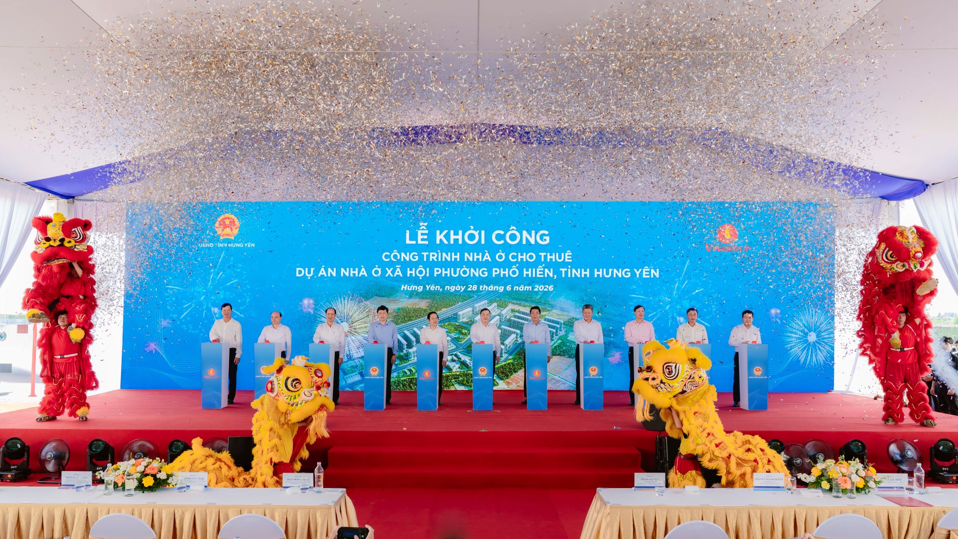 Vingroup khởi công công trình nhà ở cho thuê tại dự án nhà ở xã hội phường Phố Hiến, Hưng Yên- Ảnh 1.