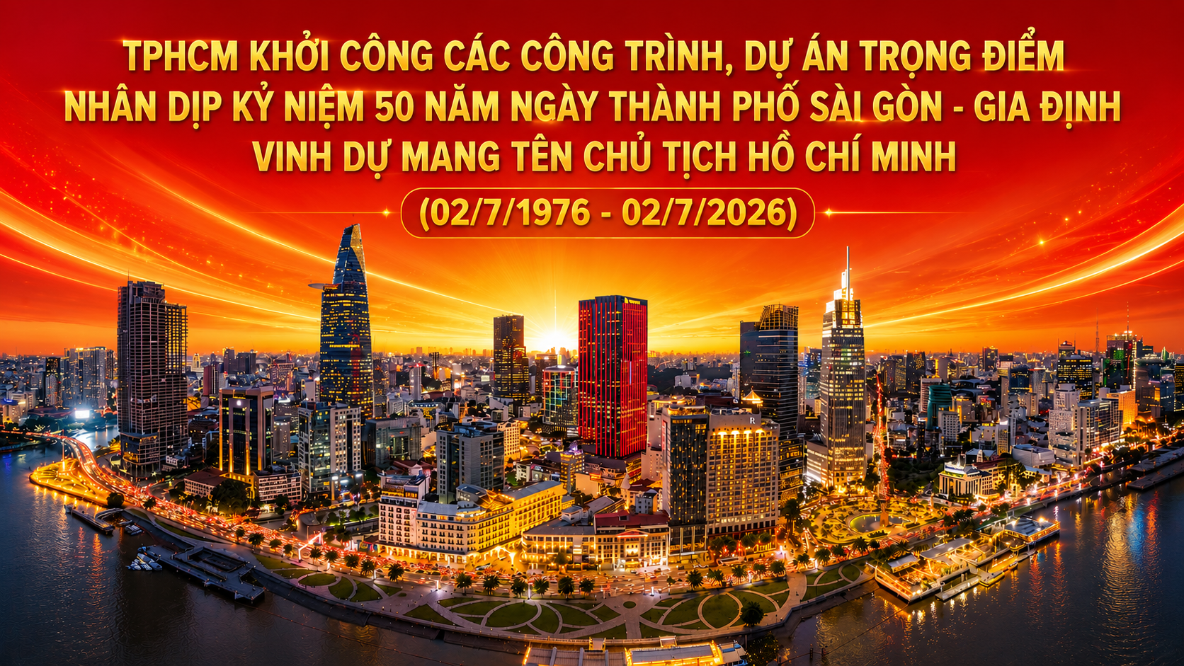 Thành phố Hồ Chí Minh khởi công đồng loạt 8 dự án trọng điểm 10 tỷ USD, mở rộng không gian phát triển hướng biển