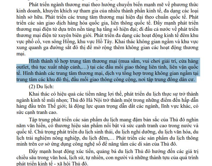 Quy hoạch Hà Nội 100 năm: Lần đầu Thủ đô định hình mạng lưới 7 trung tâm mua sắm outlet vào không gian thương mại cấp đô thị - Ảnh 1.