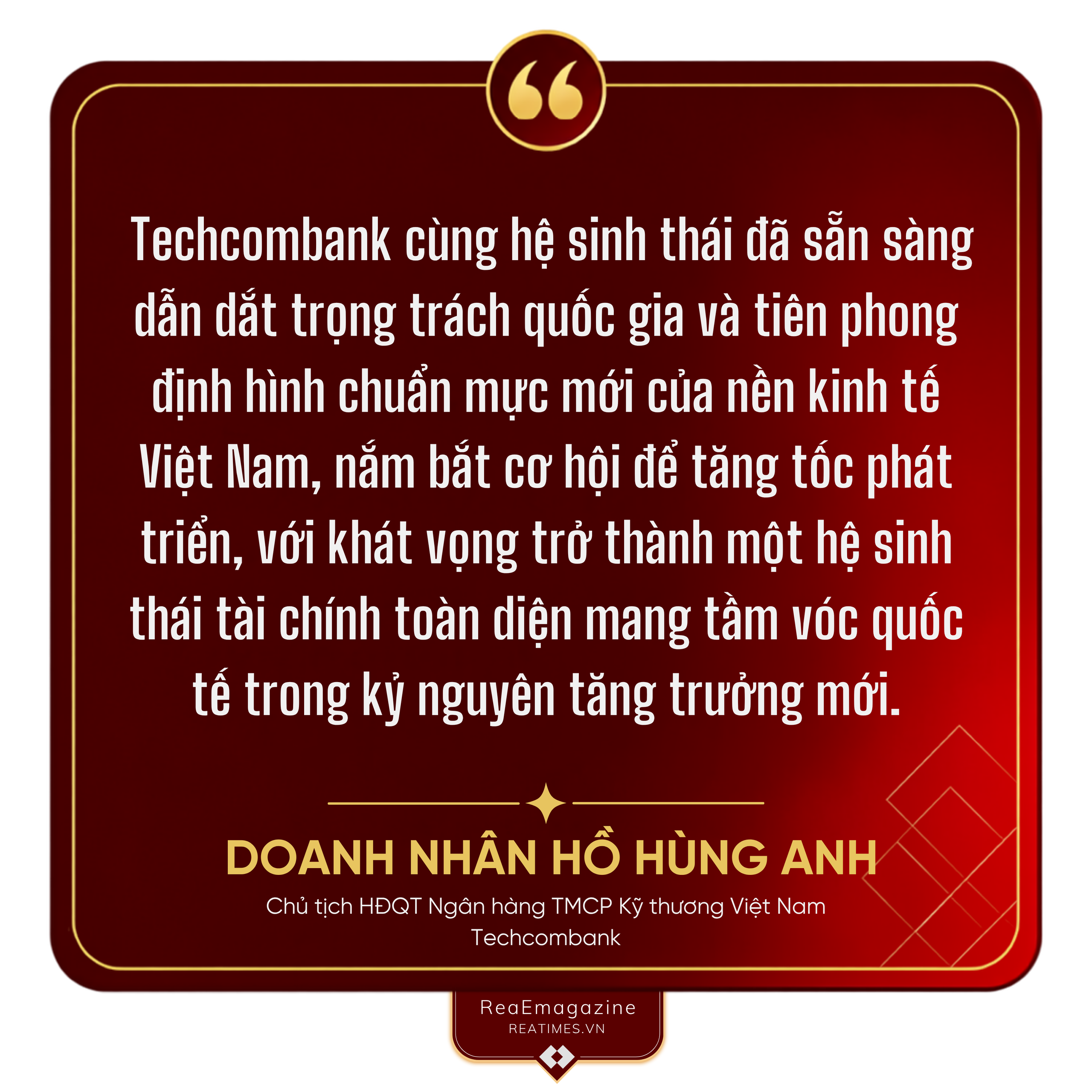 Doanh nhân Hồ Hùng Anh và hành trình "Chuyển đổi ngành tài chính, nâng tầm giá trị sống" cùng Techcombank - Ảnh 16.