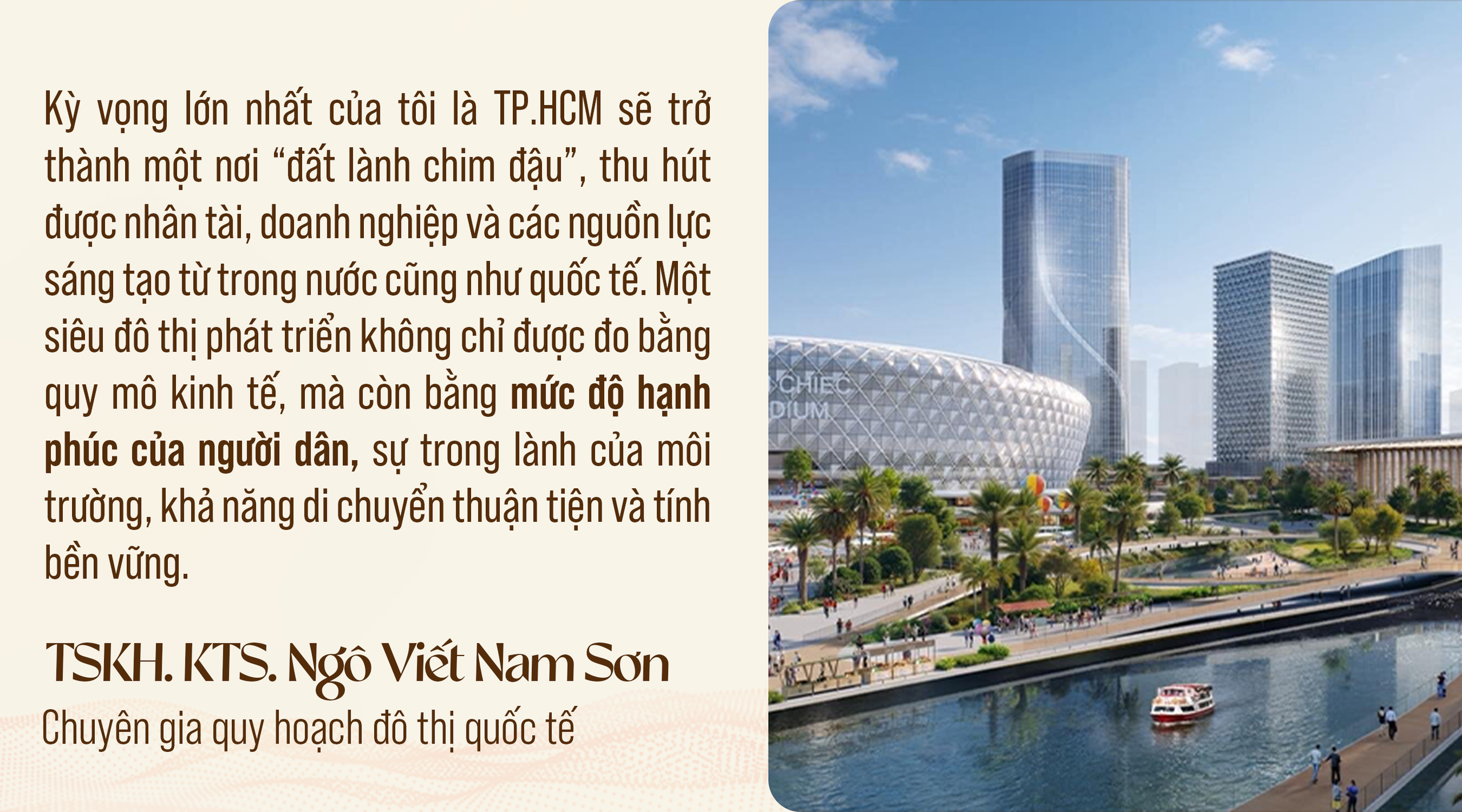TSKH. KTS. Ngô Viết Nam Sơn: TP.HCM đang đứng trước cơ hội lịch sử để vươn tới hình mẫu siêu đô thị bền vững, sáng tạo, đáng sống tầm vóc quốc tế - Ảnh 24.
