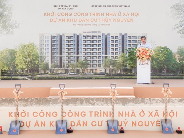Văn Phú khởi công khu nhà ở xã hội quy mô gần 1.000 căn tại Khu đô thị Vlasta – Thủy Nguyên - Ảnh 1.