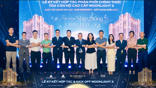 AHS Property và Đất Xanh Miền Bắc chính thức trở thành đơn vị phân phối dự án tòa căn hộ cao cấp Moonlight 2 - Ảnh 1.