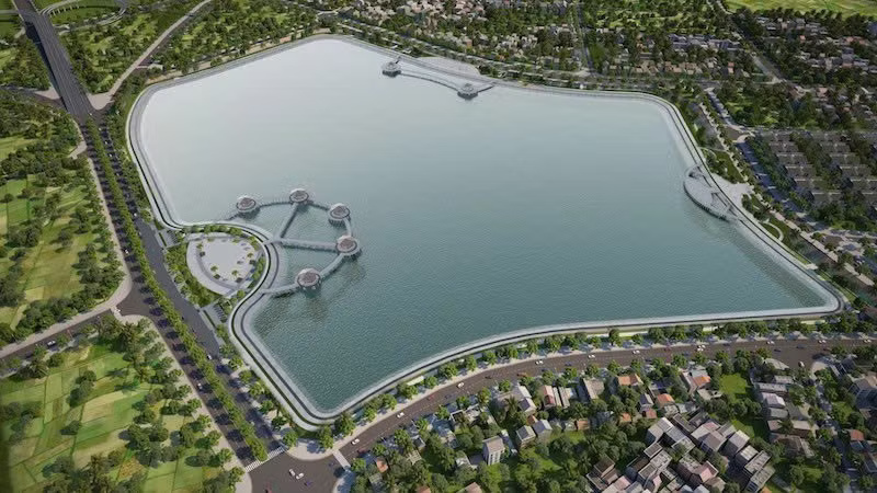 Hà Nội đào 'siêu hồ' gần 1.000 tỷ, tương lai giảm ngập lụt cho phía Đông- Ảnh 2.