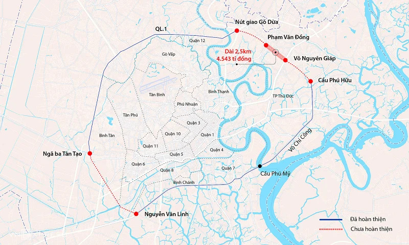 Tiến độ các dự án giao thông trọng điểm TP. Hồ Chí Minh- Ảnh 3.