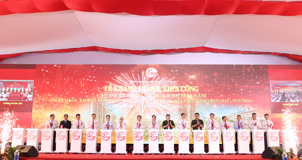 TP.HCM khánh thành, khởi công 11 dự án với tổng vốn hơn 181.000 tỷ đồng