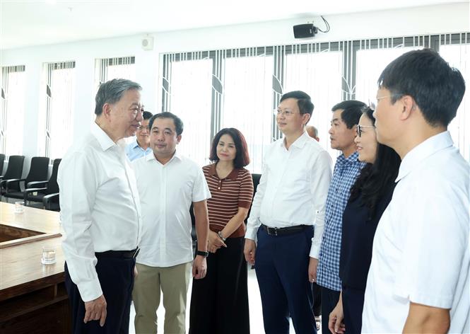 Tổng Bí thư, Chủ tịch nước Tô Lâm kiểm tra thực địa một số dự án trọng điểm tại Hà Nội- Ảnh 7.