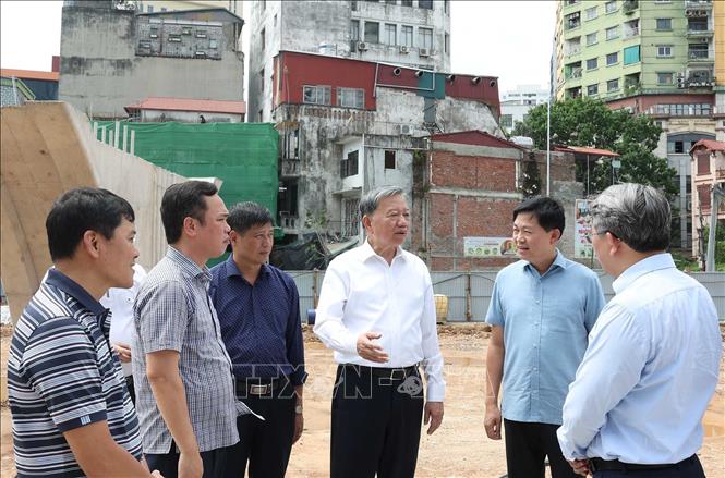 Tổng Bí thư, Chủ tịch nước Tô Lâm kiểm tra thực địa một số dự án trọng điểm tại Hà Nội- Ảnh 2.