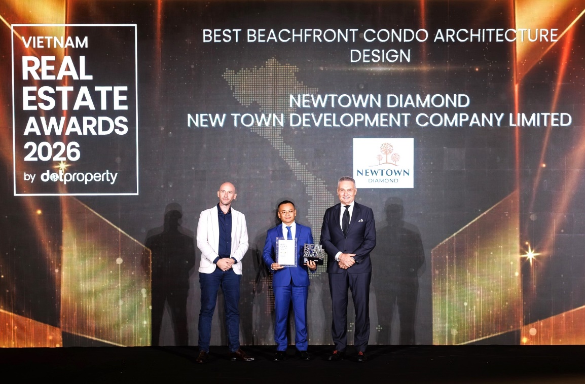 Chiến thắng tại DOT Property Awards 2026: Khẳng định vị thế kiến trúc biểu tượng của Newtown Diamond- Ảnh 1.