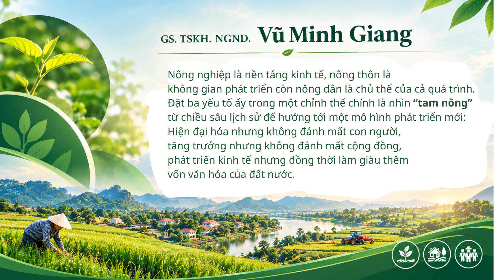 “Tam nông” từ chiều sâu lịch sử đến vị thế mới trong kỷ nguyên thịnh vượng của dân tộc - Ảnh 1.