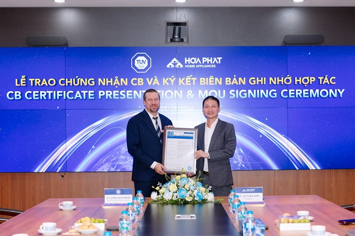Điện máy gia dụng Hòa Phát đạt chứng nhận CB của TÜV SÜD cho bếp từ, hướng tới xuất khẩu- Ảnh 1.