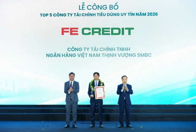 FE CREDIT ba năm liền dẫn đầu Top 5 Công ty tài chính tiêu dùng uy tín - Ảnh 1.